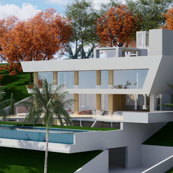 Villa with panoramic view