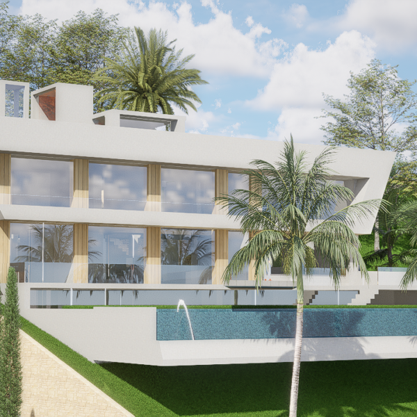 Villa with panoramic view